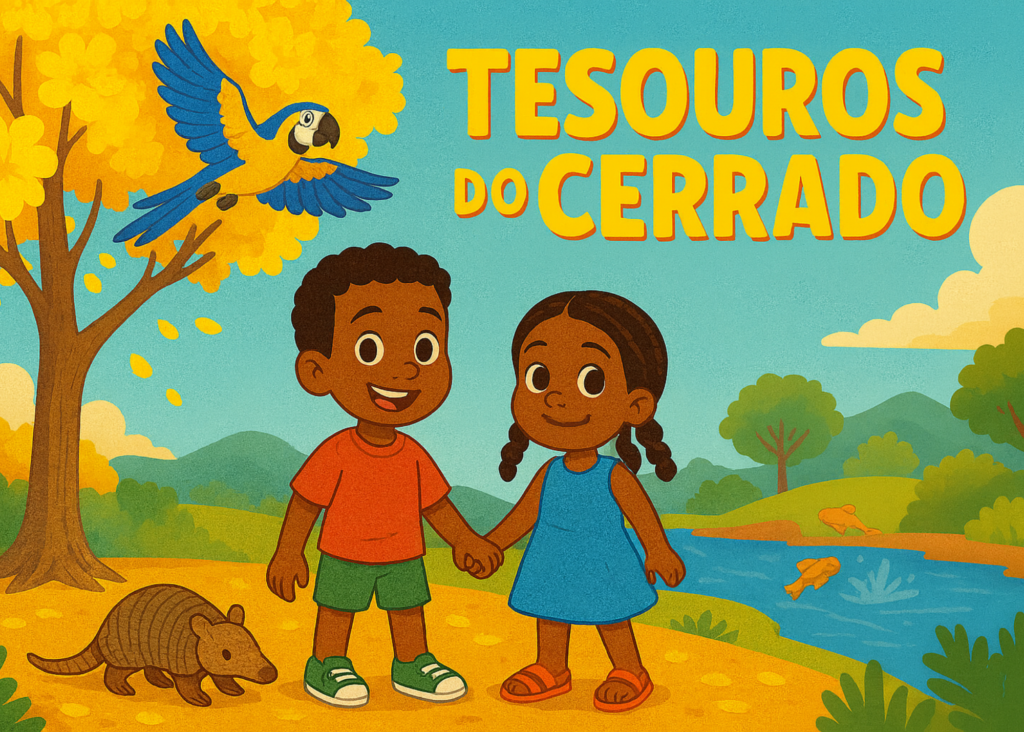Capa do livro Kadu e Lila: Tesouros do Cerrado